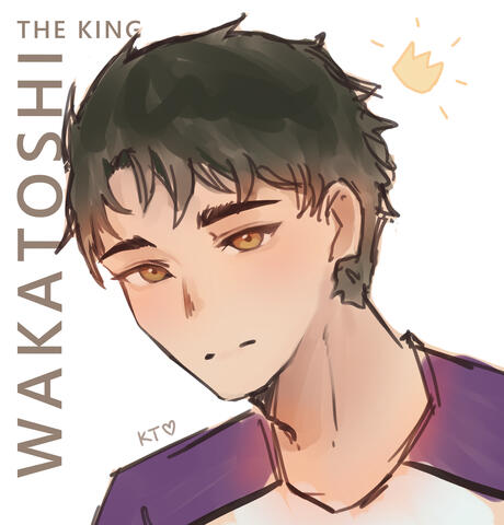 fanart of Ushijima Wakatoshi from Haikyuu!