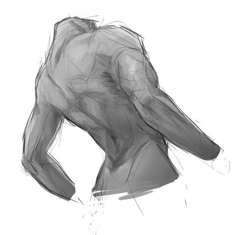 tried my first study! aiming to practice more bodies for a variety of poses